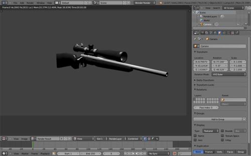 R700 Sniper Rifle (Low Poly) preview image